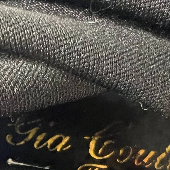 Gia Couture Boom Black Velvet Over The Knee OTK Boots Red Kitten Heels EU 38, 8 - Picture 13 of 14